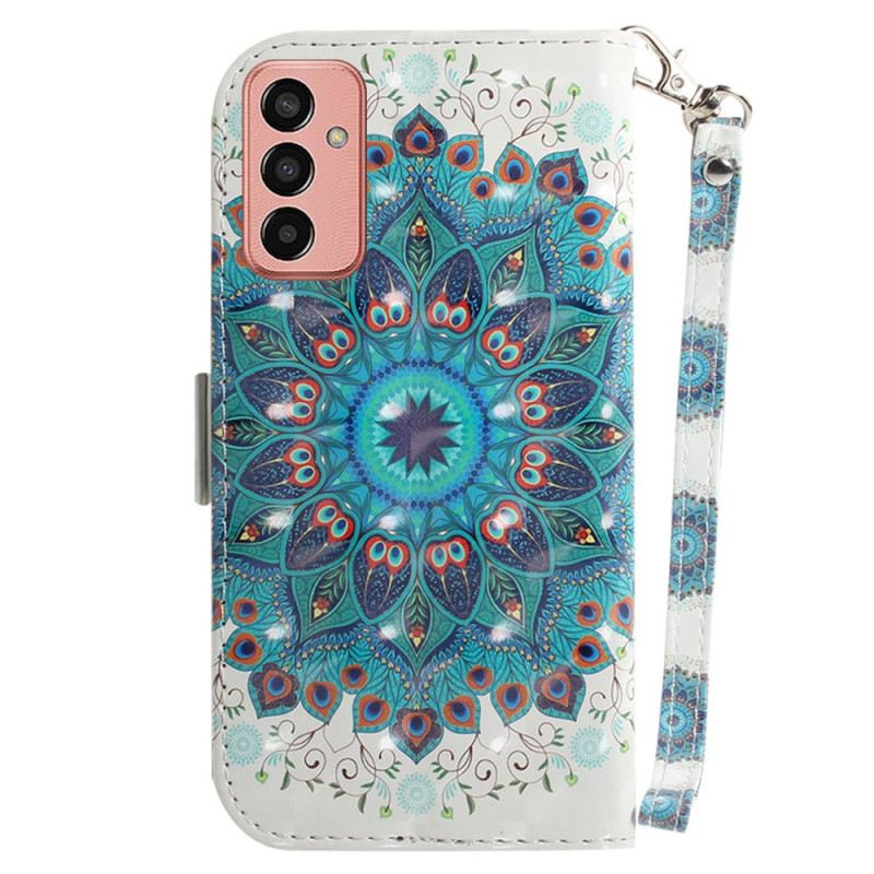 Fliptok / Bőrtok Samsung Galaxy M13 Mandala Zsinórral