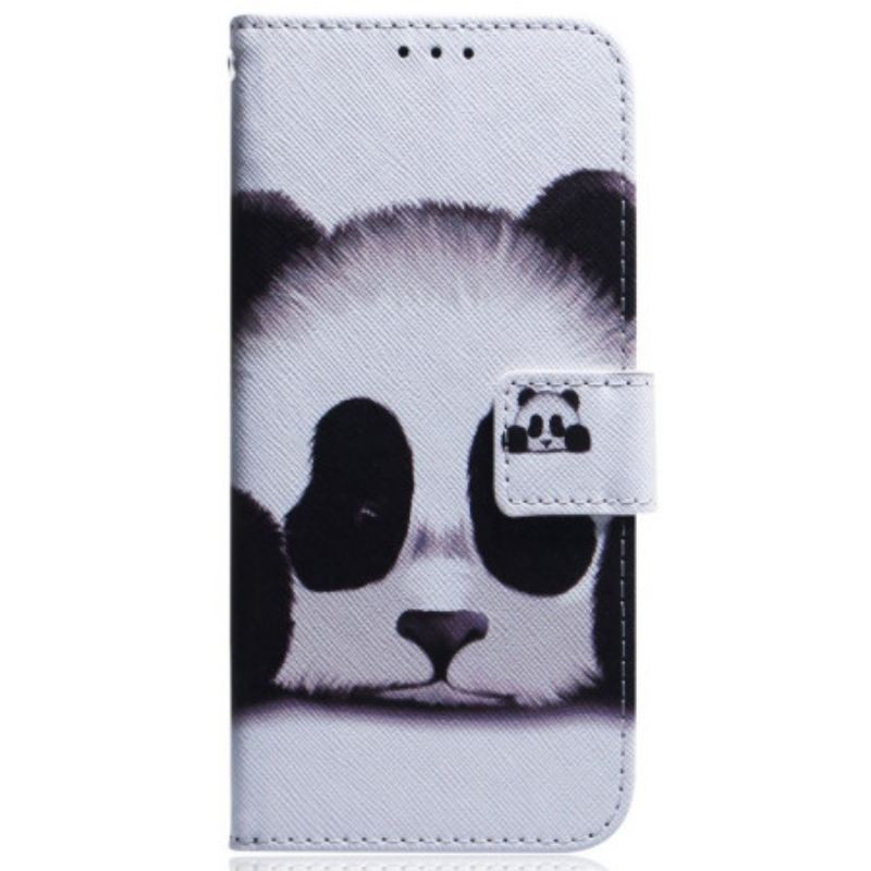 Fliptok / Bőrtok Samsung Galaxy M13 szíjjal Pántos Panda