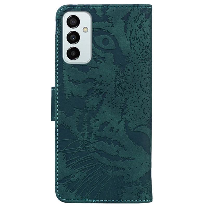 Fliptok / Bőrtok Samsung Galaxy M13 Tigris Lábnyom