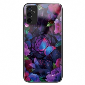 Tok Samsung Galaxy M13 Butterflies Variation Tempered Glass