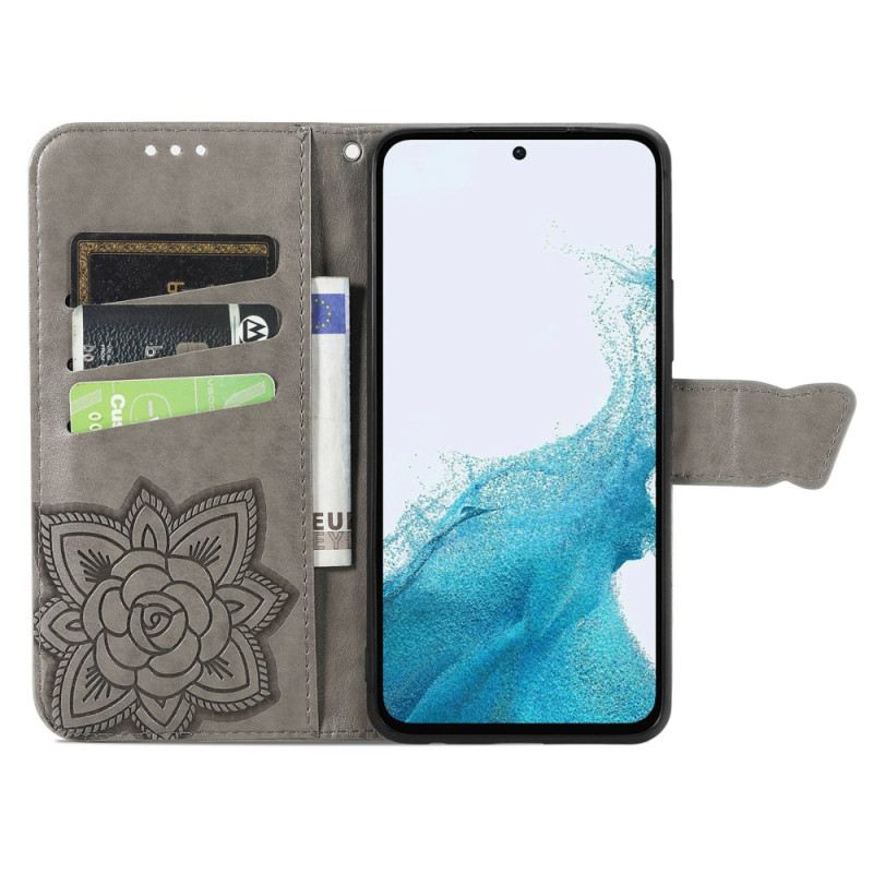 Fliptok / Bőrtok Samsung Galaxy A54 5G Barokk Pillangó