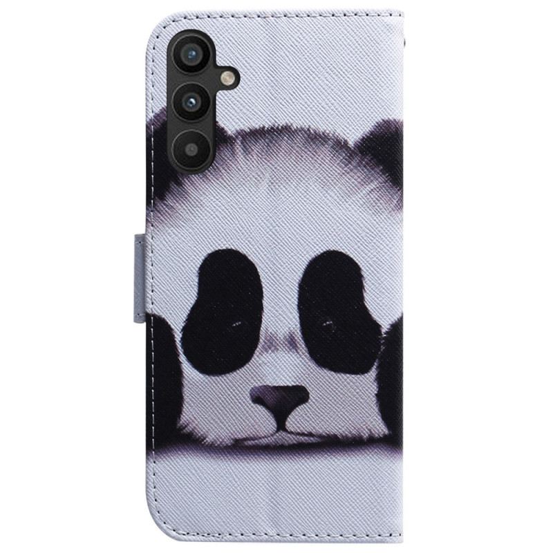 Fliptok / Bőrtok Samsung Galaxy A54 5G szíjjal Nyakpántos Panda Fan