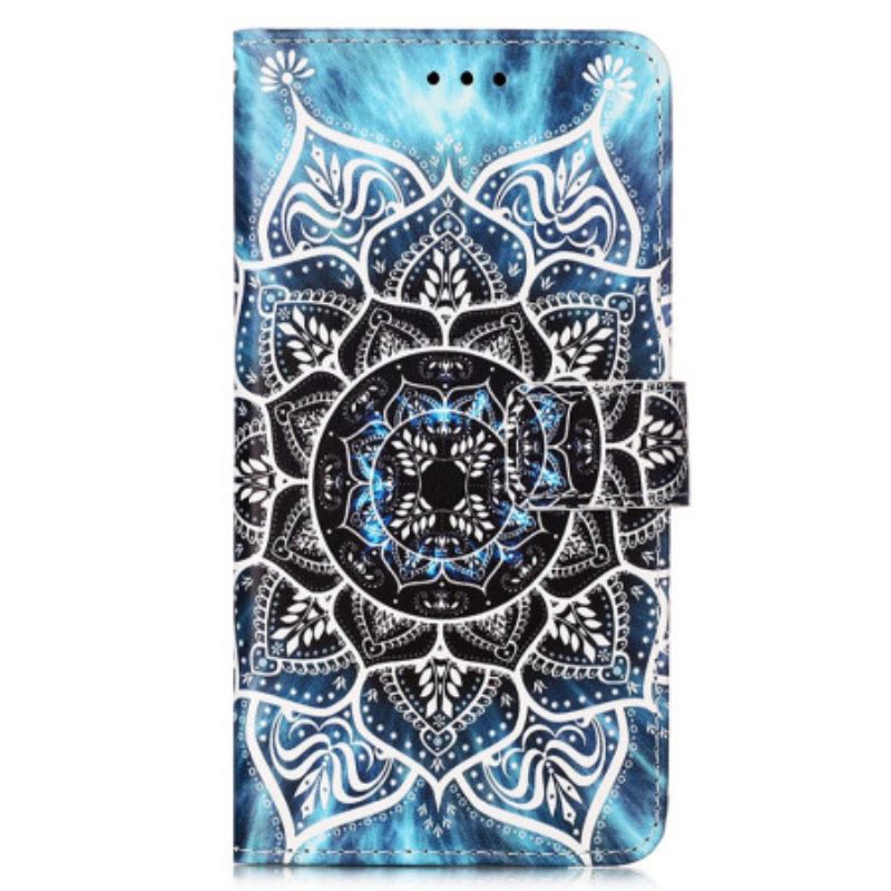 Fliptok / Bőrtok Samsung Galaxy A54 5G szíjjal Pántos Mandala