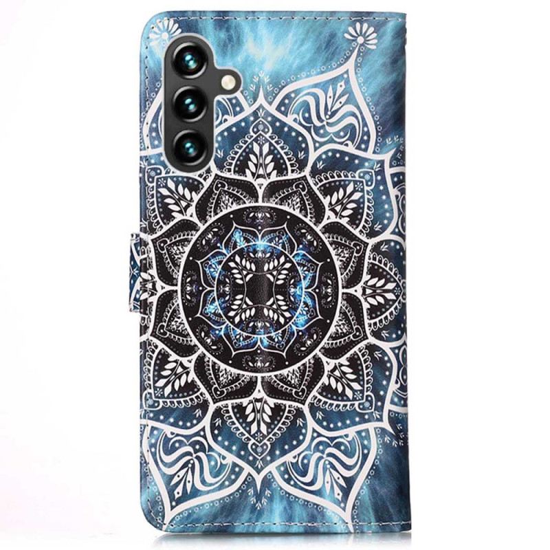 Fliptok / Bőrtok Samsung Galaxy A54 5G szíjjal Pántos Mandala