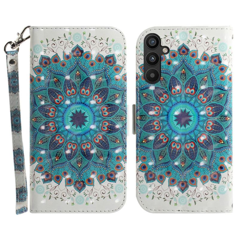 Fliptok / Bőrtok Samsung Galaxy A54 5G szíjjal Pántos Mandala