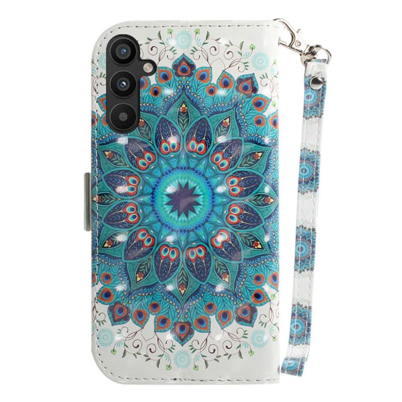 Fliptok / Bőrtok Samsung Galaxy A54 5G szíjjal Pántos Mandala