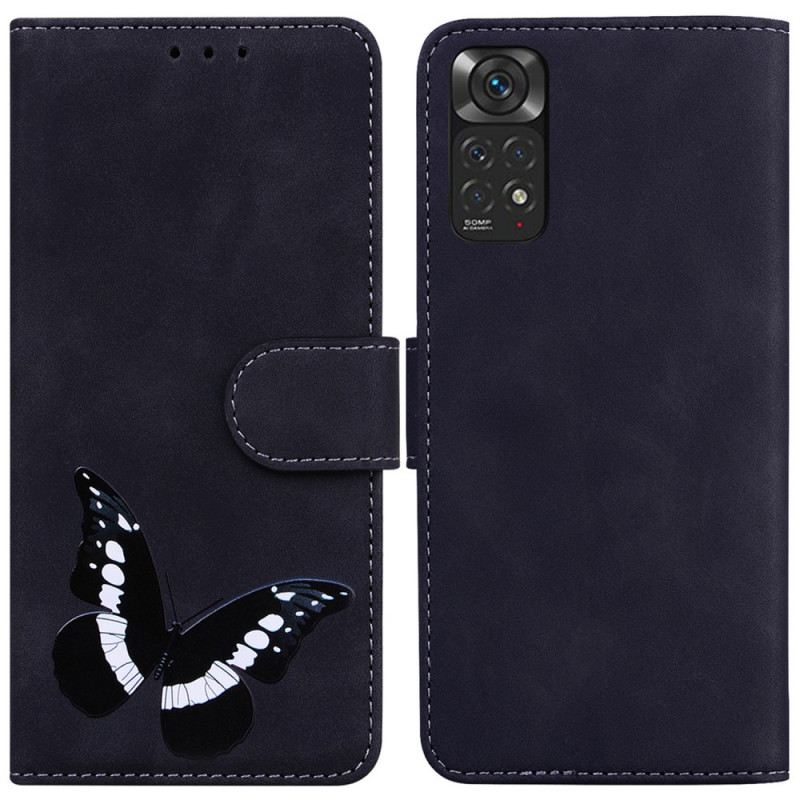 Fliptok / Bőrtok Xiaomi Redmi Note 11 / 11S Skin-touch Butterfly