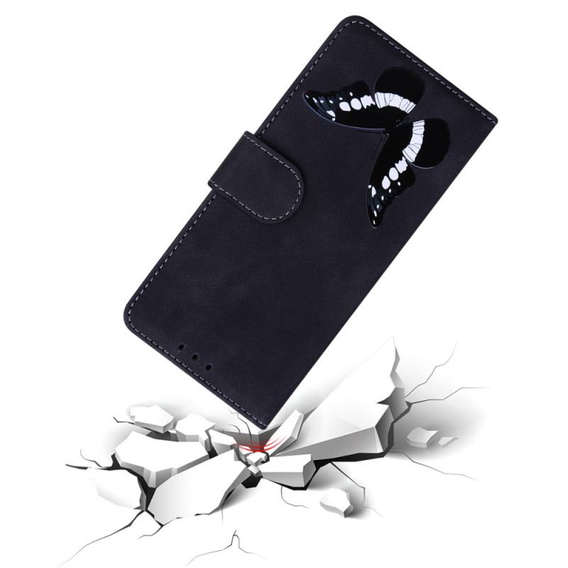 Fliptok / Bőrtok Xiaomi Redmi Note 11 / 11S Skin-touch Butterfly