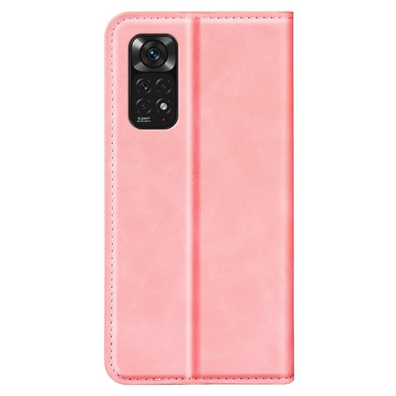 Fliptok Xiaomi Redmi Note 11 / 11S Bőrtok Bőr Hatás