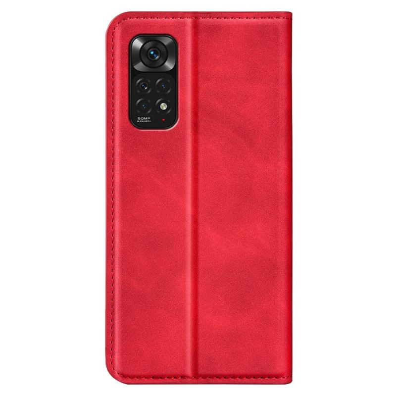 Fliptok Xiaomi Redmi Note 11 / 11S Bőrtok Bőr Hatás