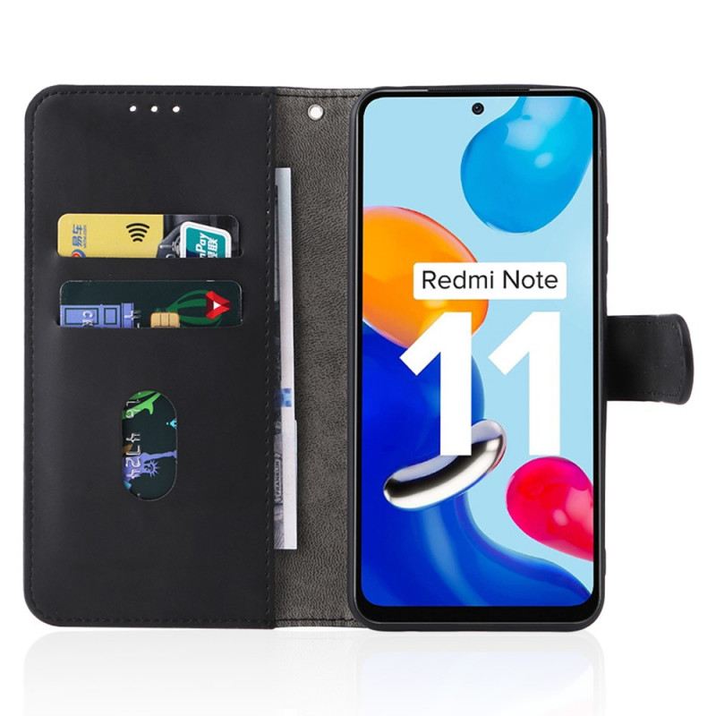 Kinyitható Tokok Xiaomi Redmi Note 11 / 11S Skin-touch Zsinórral