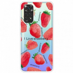 Tok Xiaomi Redmi Note 11 / 11S Eper / I Love Strawberry