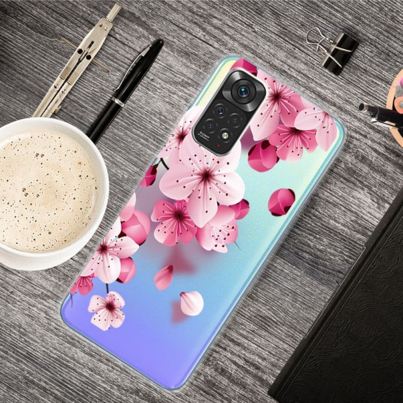 Tok Xiaomi Redmi Note 11 / 11S Kis Rózsaszín Virágok