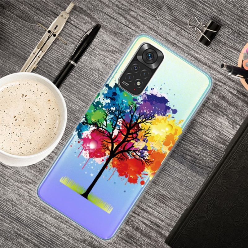 Tok Xiaomi Redmi Note 11 / 11S Varrat Nélküli Akvarell Fa