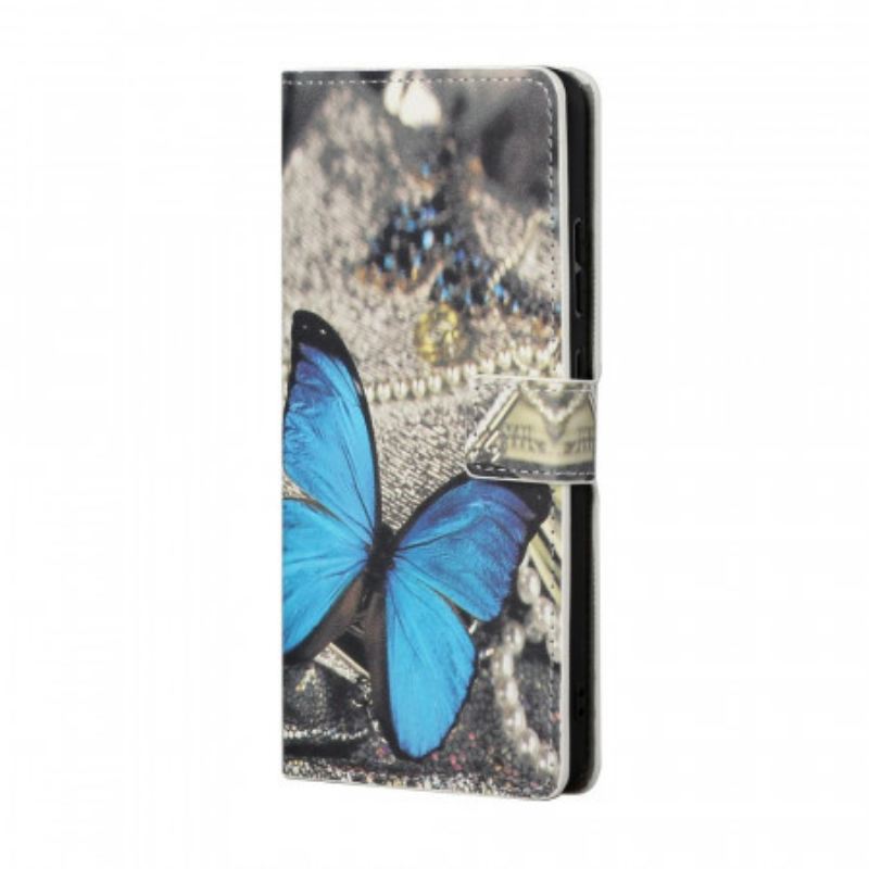 Fliptok / Bőrtok Samsung Galaxy S22 Plus 5G Butterfly Prestige Blue