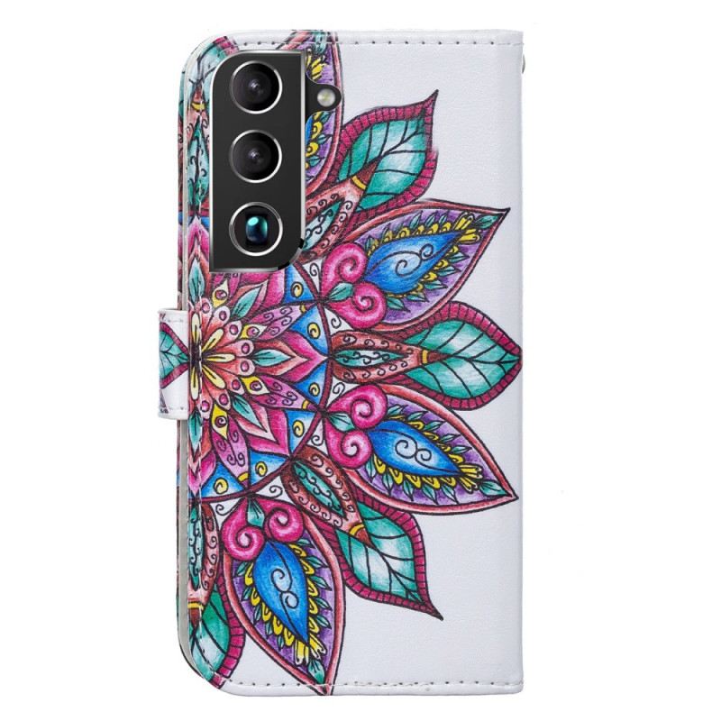 Kinyitható Tokok Samsung Galaxy S22 Plus 5G Rajzolt Mandala