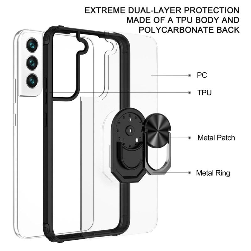 Tok Samsung Galaxy S22 Plus 5G Átlátszó. Ring-supporttal