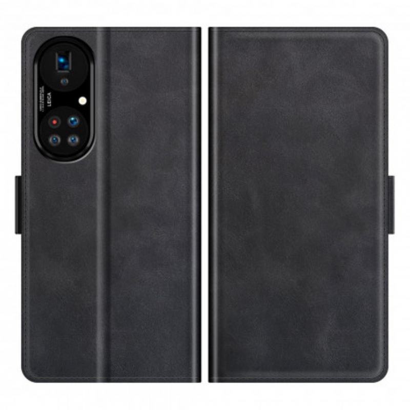 Fliptok / Bőrtok Huawei P50 Pro Stílusos Bőr Dizájn