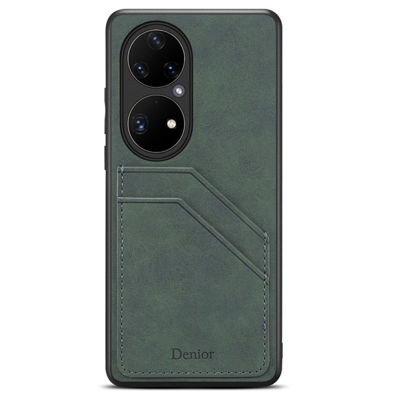 Tok Huawei P50 Pro Denior Dupla Slot Kártyatartó