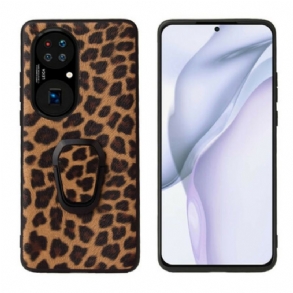 Tok Huawei P50 Pro Leopárd Stílusú Gyűrűtartó