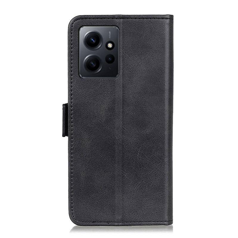 Fliptok / Bőrtok Xiaomi Redmi Note 12 4G Dupla Kapocs