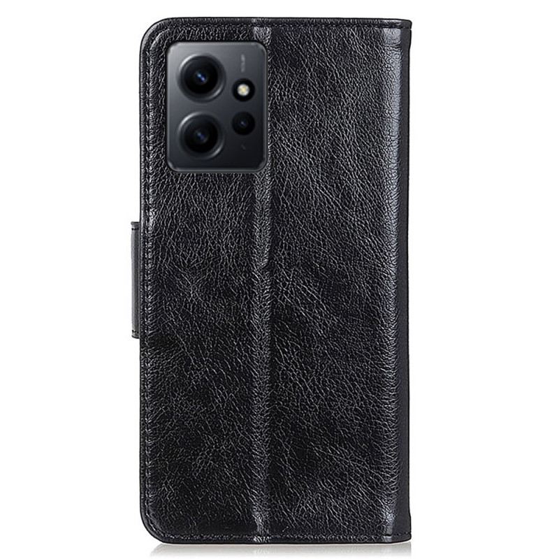 Fliptok / Bőrtok Xiaomi Redmi Note 12 4G Hasított Nappa Bőr