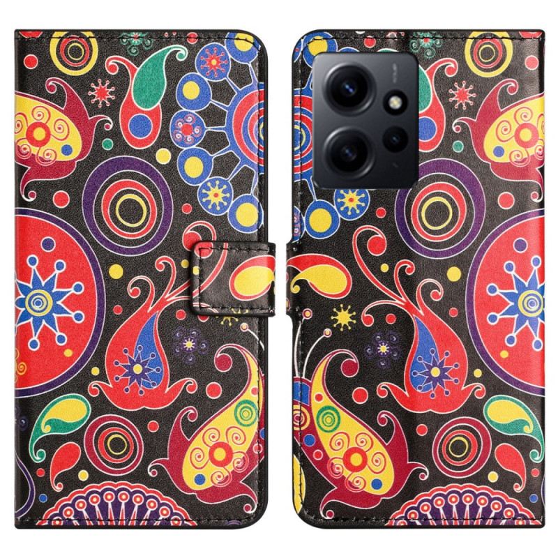 Fliptok / Bőrtok Xiaomi Redmi Note 12 4G Paisley