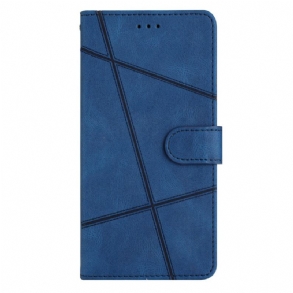 Fliptok / Bőrtok Xiaomi Redmi Note 12 4G szíjjal Geometrikus Pántos