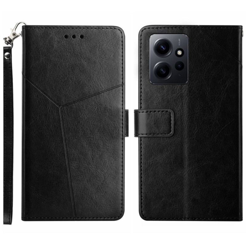 Fliptok / Bőrtok Xiaomi Redmi Note 12 4G szíjjal Y Strappy Design