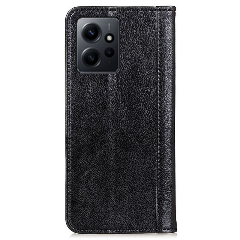 Fliptok Xiaomi Redmi Note 12 4G Bőrtok Vintage Hasított Bőr