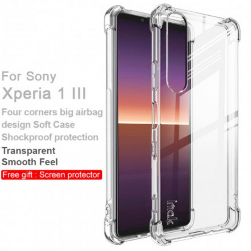 Tok Sony Xperia 1 III Átlátszó Imak Képernyőfóliával