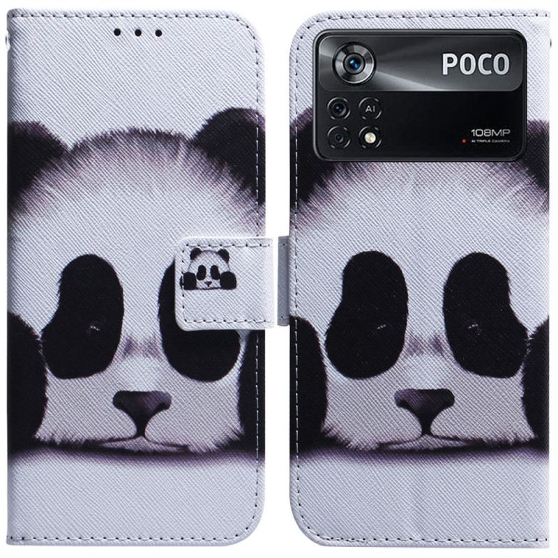 Fliptok / Bőrtok Poco X4 Pro 5G Panda