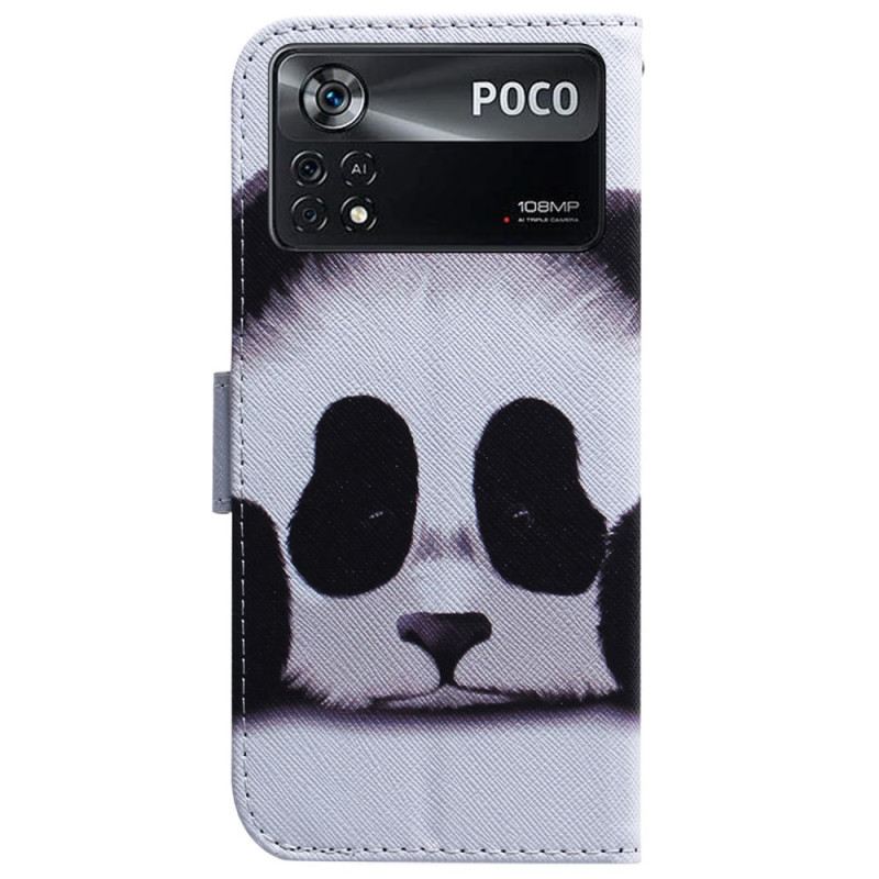 Fliptok / Bőrtok Poco X4 Pro 5G Panda