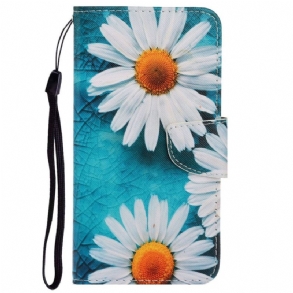 Fliptok Poco X4 Pro 5G szíjjal Thong Daisies