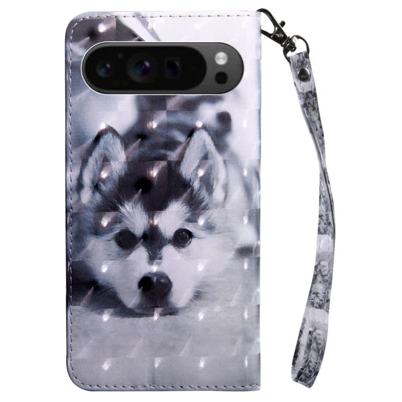 Bőrtok Google Pixel 9 Husky Szíjjal