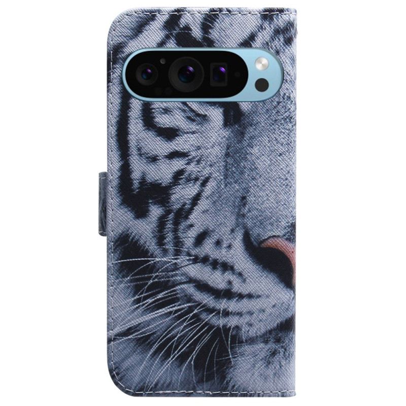 Fliptok Google Pixel 9 Fehér Tigris