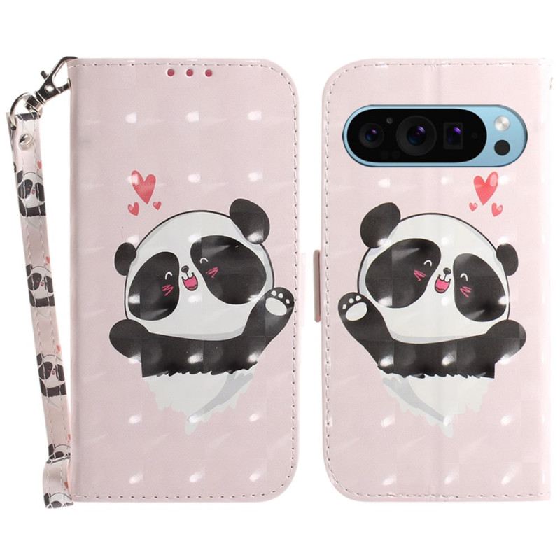 Fliptok Google Pixel 9 Panda Love Szíjjal