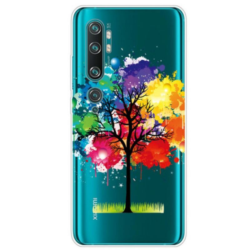 Tok Xiaomi Mi Note 10 / 10 Pro Varrat Nélküli Akvarell Fa