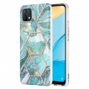 Tok Oppo A15 Ragyogó Geometriai Márvány