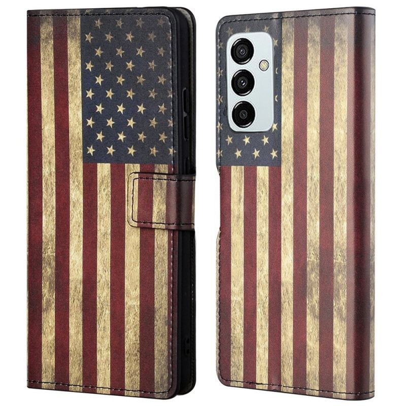 Fliptok / Bőrtok Samsung Galaxy M23 5G Amerikai Zászló