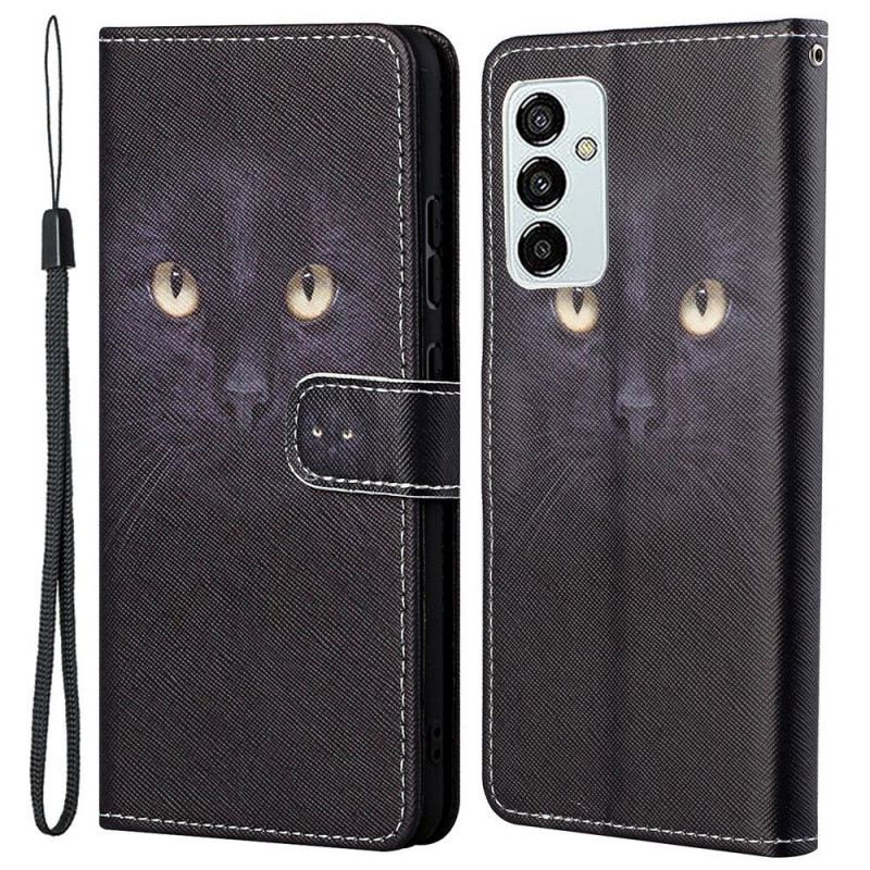 Fliptok / Bőrtok Samsung Galaxy M23 5G szíjjal Tanga Cat