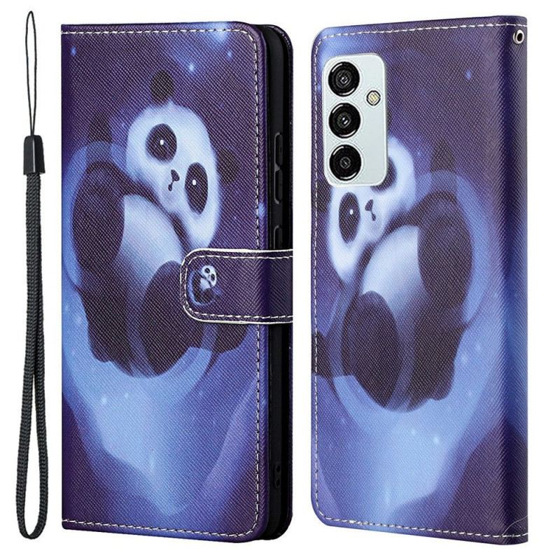 Fliptok Samsung Galaxy M23 5G szíjjal Pántos Panda