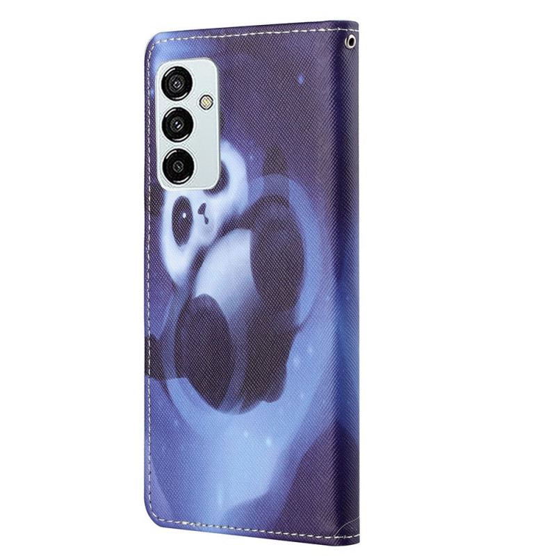 Fliptok Samsung Galaxy M23 5G szíjjal Pántos Panda