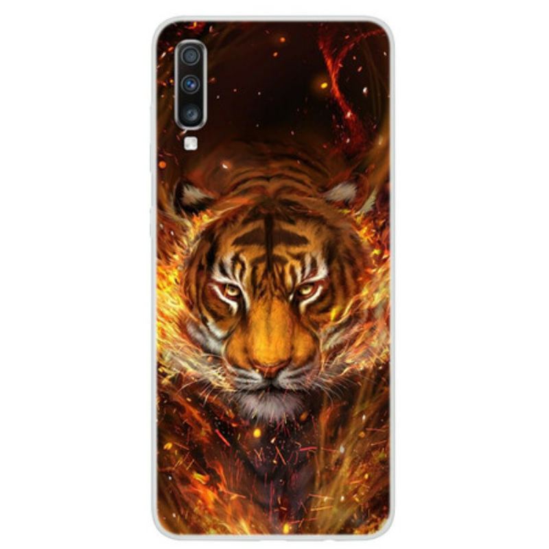 Telefontok Samsung Galaxy A70 Tűz Tigris