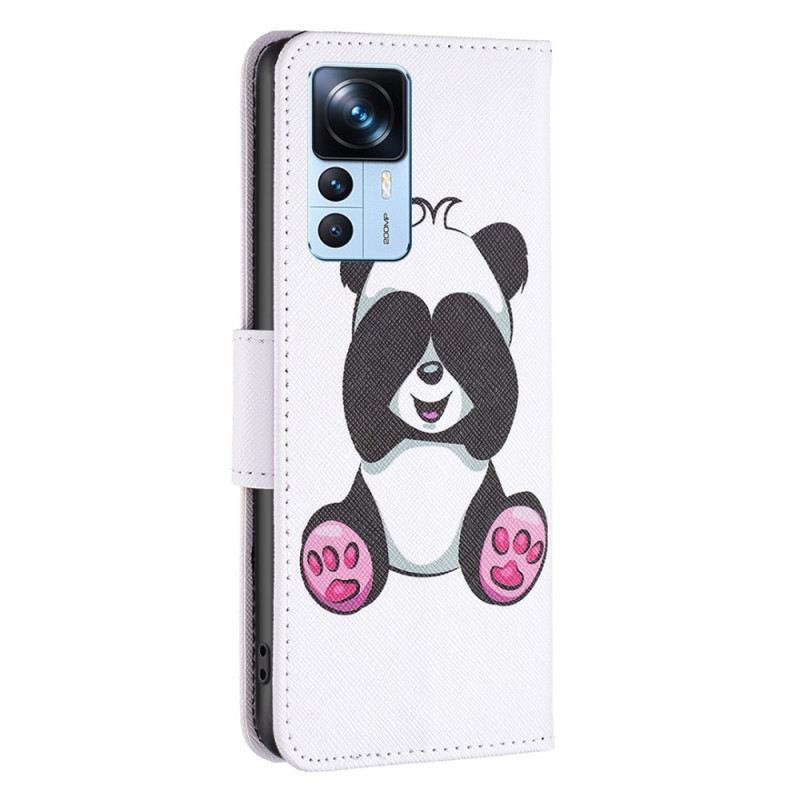 Fliptok / Bőrtok Xiaomi 12T / 12T Pro Panda Fun