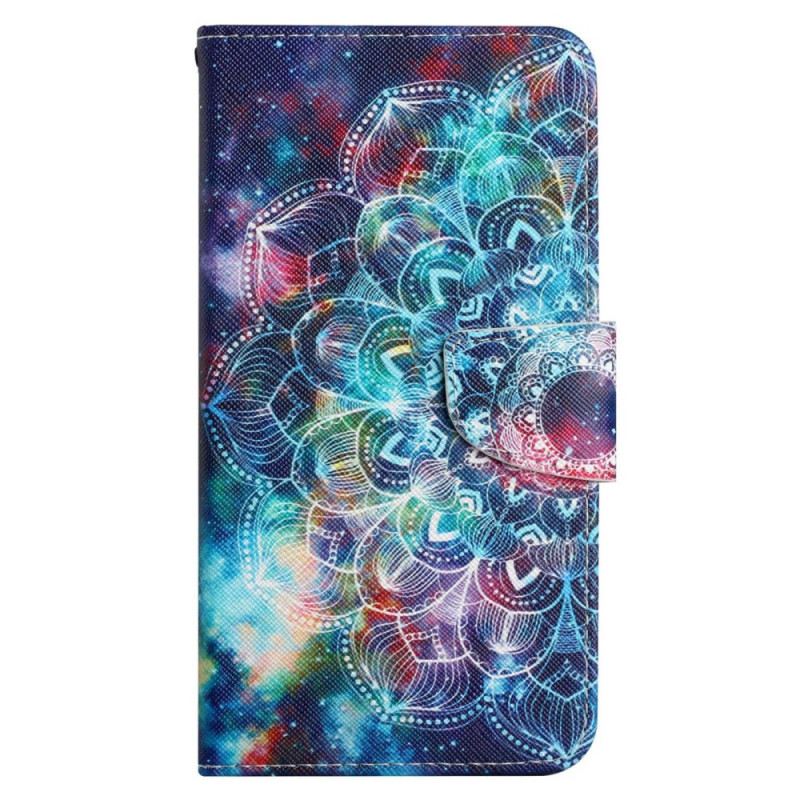 Fliptok / Bőrtok Xiaomi 12T / 12T Pro szíjjal Feltűnő Strappy Mandala