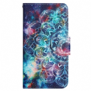 Fliptok / Bőrtok Xiaomi 12T / 12T Pro szíjjal Feltűnő Strappy Mandala