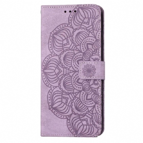 Fliptok / Bőrtok Xiaomi 12T / 12T Pro szíjjal Pántos Barokk Mandala