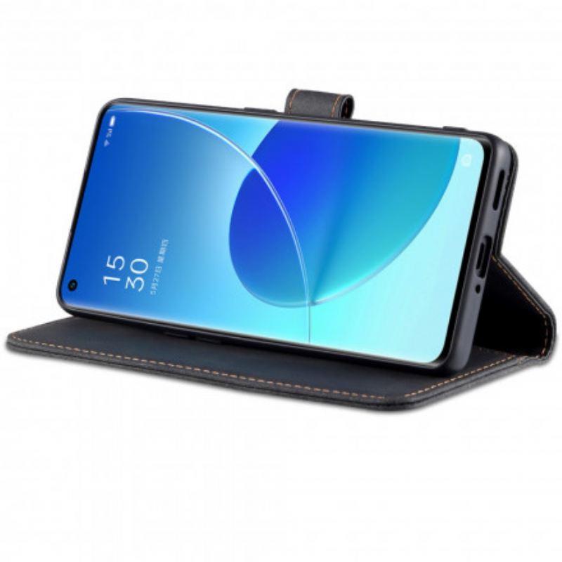 Fliptok / Bőrtok Oppo Reno 6 5G Azns Bőrhatású Couture