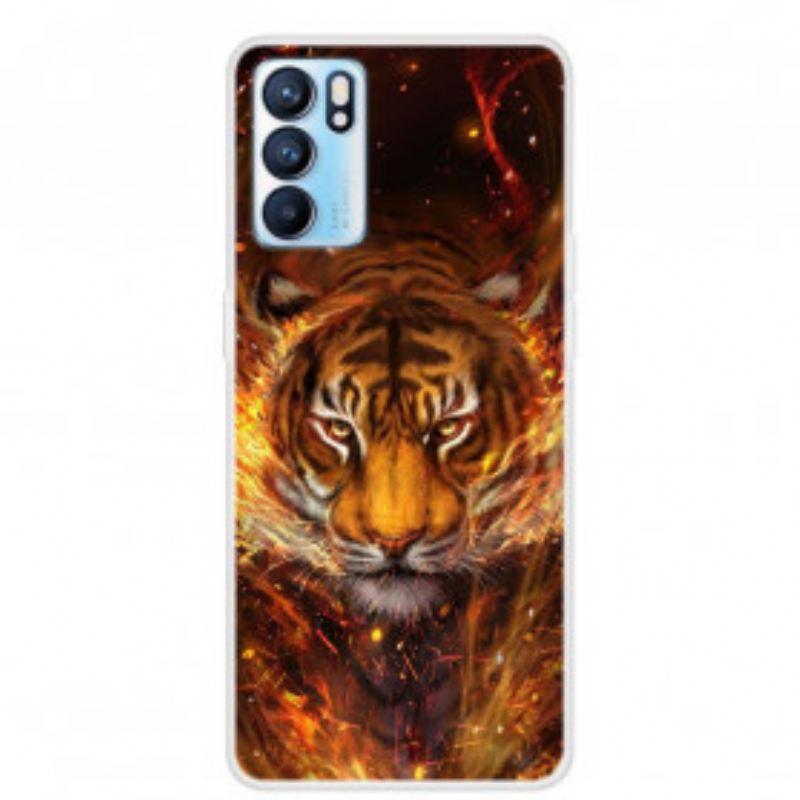 Telefontok Oppo Reno 6 5G Rugalmas Tigris